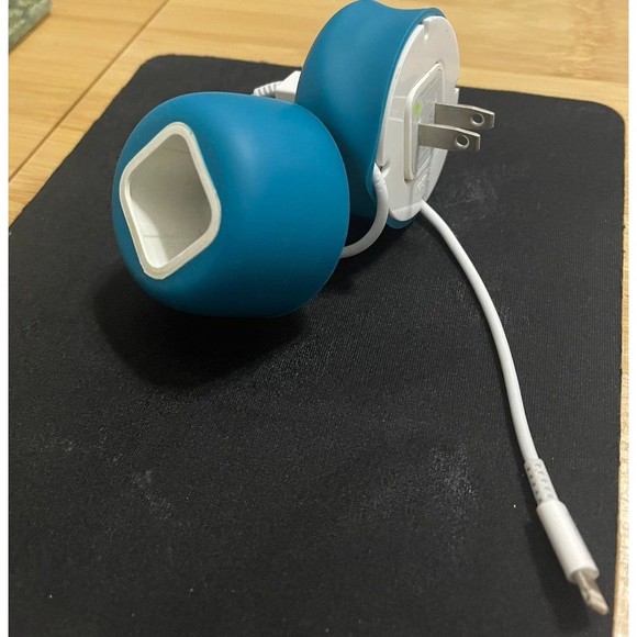 Set Of 2: Pre-Owned Quirky Powercurl Cord Wraps Mini POP Teal - Picture 8 of 9